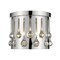 Z-Lite Oberon 3 Light Flush Mount, Chrome+ Crystal 453RF13CH - alternate 1
